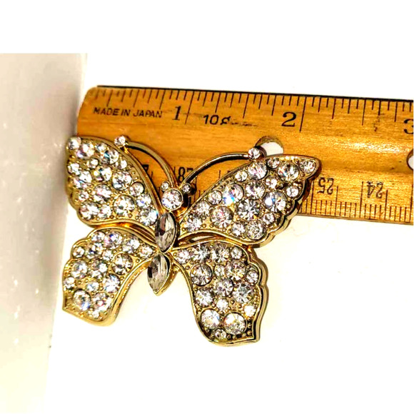 Monet Butterfly Brooch - Picture 3 of 7